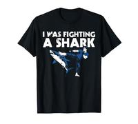 I was Fighting A Shark Funny Broken Toe Injury Recovery T-Shirt