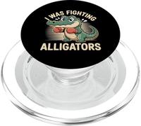 I Was Fighting Alligators Excuse Clumsy Story |- PopSockets PopGrip for MagSafe