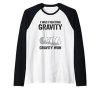 I was Fighting Gravity Gravity Won Broken Hand Broken Arm Raglan Baseball Tee