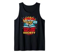 I was Forced to Put My Book Down Introvert Reading Club Tank Top