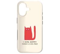 I Was Happy Three Lives Ago (Funny Cat Statement) Case for iPhone 17
