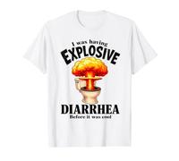 I was Having Explosive Diarrhea Before It was Cool Funny Value Graphic T-Shirt, Men, White, S