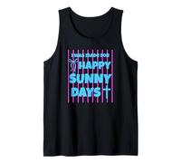 I was Made for Happy Sunny Days Pink Striped Bow Tank Top