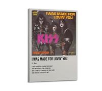 I Was Made for Lovin’ You by Kiss Poster Wall Art Aesthetic Cover Poster Design Painting for Living Room Bed Room 24x36inch(60x90cm) Frame-style