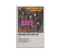 I Was Made for Lovin’ You by Kiss Poster Wall Art Aesthetic Cover Poster Design Painting for Living Room Bed Room 16x24inch(40x60cm) Unframe-style