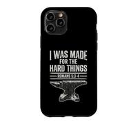 I Was Made For The Hard Things Romans 53-4 Christian Faith Case for iPhone 11 Pro
