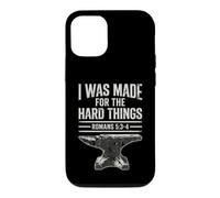 I Was Made For The Hard Things Romans 53-4 Christian Faith Case for iPhone 12/12 Pro