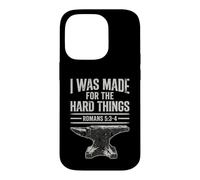 I Was Made For The Hard Things Romans 53-4 Christian Faith Case for iPhone 14 Pro