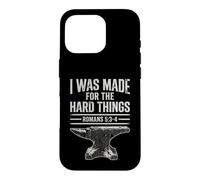 I Was Made For The Hard Things Romans 53-4 Christian Faith Case for iPhone 16 Pro