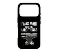 I Was Made For The Hard Things Romans 53-4 Christian Faith Case for iPhone 17 Pro