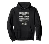 I Was Made For The Hard Things Romans 53-4 Christian Faith Pullover Hoodie