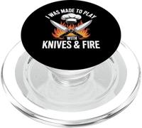 I Was Made to Play with Knives and Fire Chef PopSockets PopGrip for MagSafe