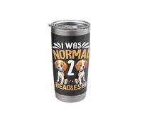I was Normal 2 Beagles Ago Stainless Steel Insulated Tumbler