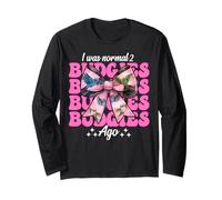 I was Normal 2 Budgies Ago Budgerigar Parrot Girl Mom Long Sleeve T-Shirt