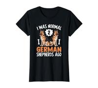 I was Normal 2 German Shepherds Ago German Shepherd Lover Value Graphic T-Shirt, Women, Black, M
