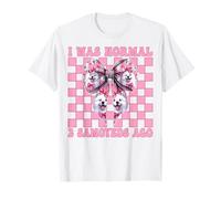 I was Normal 2 Samoyeds Ago Samoyed Dog Girl Coquette Bow T-Shirt