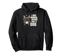 I Was Normal Before I Got A Dog - Funny Pet Owner Lifestyle Pullover Hoodie