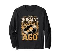 I was Normal Two Records Ago Vinyl Record Collector Long Sleeve T-Shirt