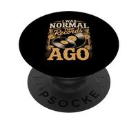 I Was Normal Two Records Ago Vinyl Record Collector PopSockets Adhesive PopGrip