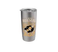 I was Normal Two Records Ago Vinyl Record Collector Stainless Steel Insulated Tumbler