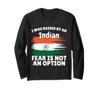 I was Raised by a Indian India Flag Gift for Son Daughter Long Sleeve T-Shirt
