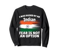 I was raised by a Indian India Flag Gift for Son Daughter Sweatshirt
