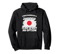I was raised by a Japanese Japan Flag Gift for Son Daughter Pullover Hoodie