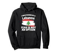 I was raised by a Lebanese Lebanon Flag Gift Son Daughter Pullover Hoodie