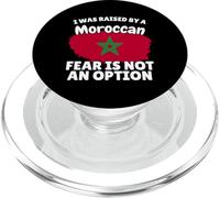 I was raised by a Moroccan Morocco Flag Gift Son Daughter PopSockets PopGrip for MagSafe