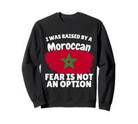 I was raised by a Moroccan Morocco Flag Gift Son Daughter Sweatshirt