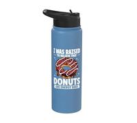 I was Raised to Believe that Donuts are Energy Bars Stainless Steel Insulated Water Bottle