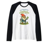 I Was Reincarnated as a Cybernetic Garden Gnome Raglan Baseball Tee