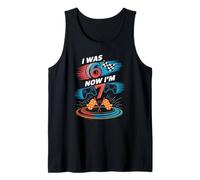 I was Six Now I Am Seven Awesome Pixel Birthday Events Tank Top