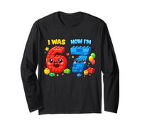 I was Six Now I'm Seven 6 7 Building Blocks 67 Meme 7th Bday Long Sleeve T-Shirt