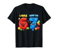I was Six Now I'm Seven 6 7 Building Blocks 67 Meme 7th Bday T-Shirt