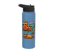 I was Six Now I'm Seven 6 7 Capybara 67 Meme 7th Birthday Stainless Steel Insulated Water Bottle