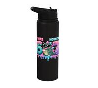 I was Six Now I'm Seven 6 7 Kaiju 67 Meme 7th Bday Kids Stainless Steel Insulated Water Bottle