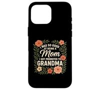 I Was So Good At Being A Mom I Got Promoted Grandma Case for iPhone 16 Pro Max