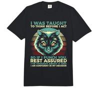 I was Taught to Think Before I Act So If I Punch You Rest Comfort Colors Adult Heavyweight T-Shirt