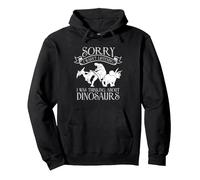 I Was Thinking About Dinosaurs - Reptile Adult Dinosaur Pullover Hoodie, Adult Unisex, Black, Medium