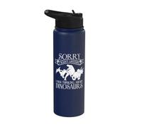 I was Thinking About Dinosaurs - Reptile Adult Dinosaur Stainless Steel Insulated Water Bottle