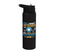 I was Thinking About Electronics Funny Electrician Stainless Steel Insulated Water Bottle