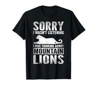 I was Thinking About Mountain Lion Cougar Puma Wildlife T-Shirt