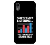 I Was Thinking About Statistics Funny Data Analyst Case for iPhone XR
