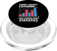 I Was Thinking About Statistics Funny Data Analyst PopSockets PopGrip for MagSafe