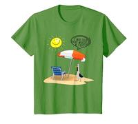 I was Told There Would Be Chips Disgruntled Seagull On Beach T-Shirt, Youth, Grass Green, Small