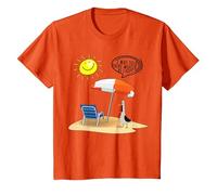 I was Told There Would Be Chips Disgruntled Seagull On Beach T-Shirt, Youth, Orange, X-Small