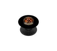 I was Told There Would Be Dragons Funny Fantasy Adventure PopSockets Adhesive PopGrip