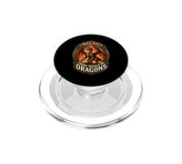 I was Told There Would Be Dragons Funny Fantasy Adventure PopSockets PopGrip for MagSafe