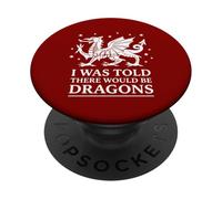 I was Told There Would Be Dragons Funny Ren Faire PopSockets Adhesive PopGrip